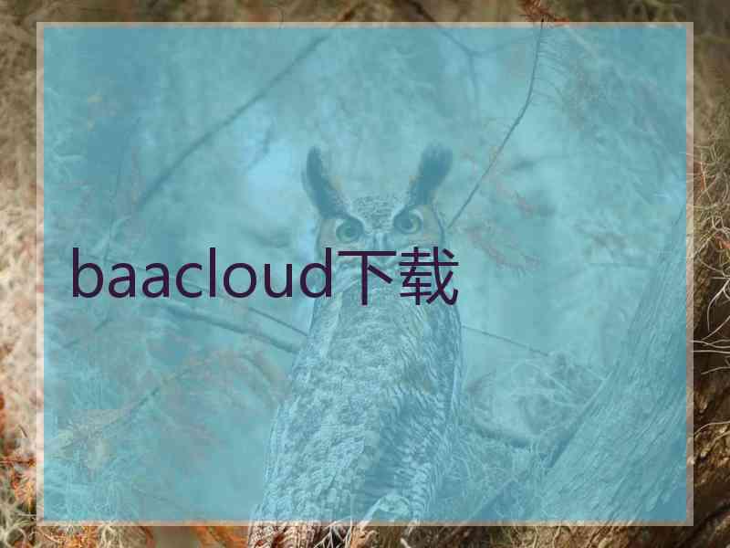 baacloud下载