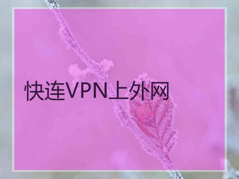 快连VPN上外网