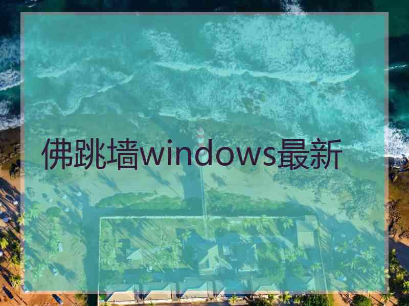 佛跳墙windows最新