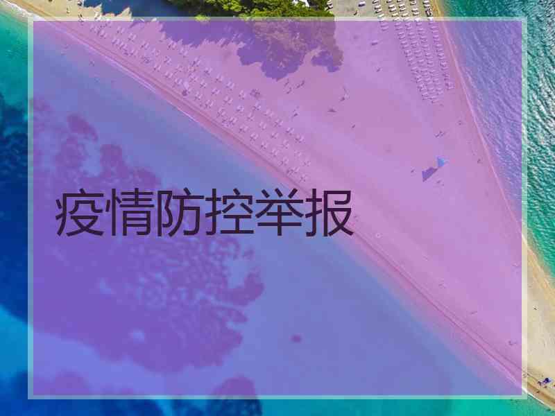 疫情防控举报