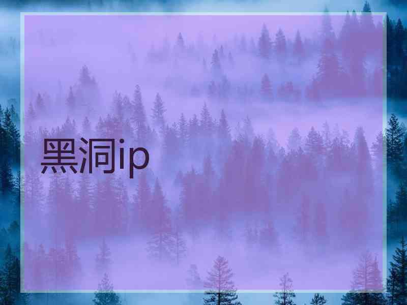 黑洞ip