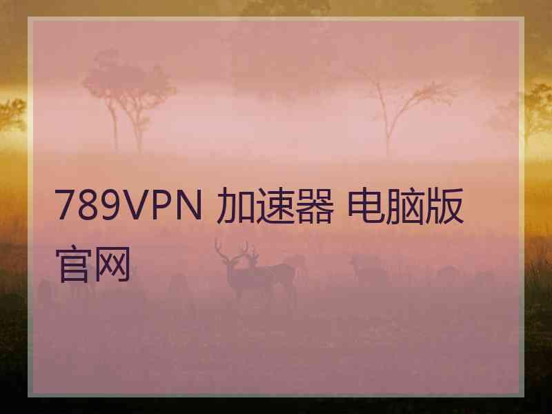 789VPN 加速器 电脑版 官网