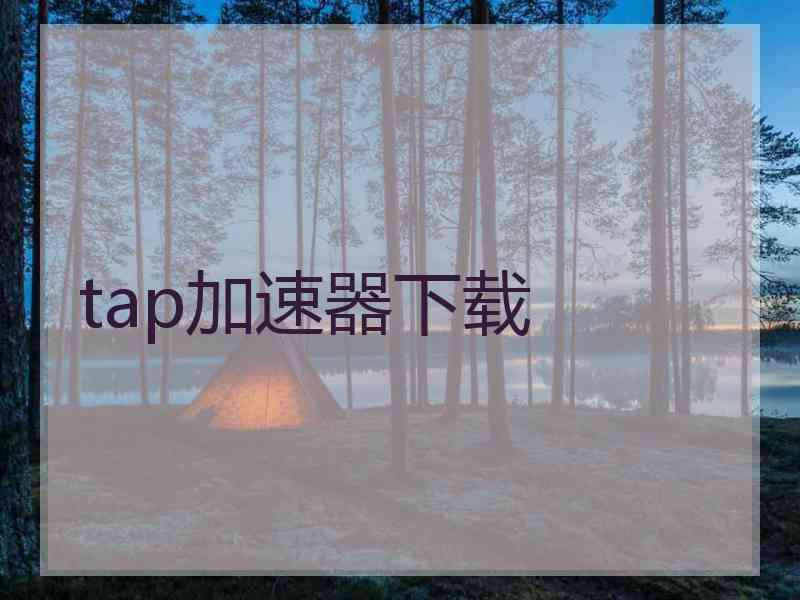 tap加速器下载