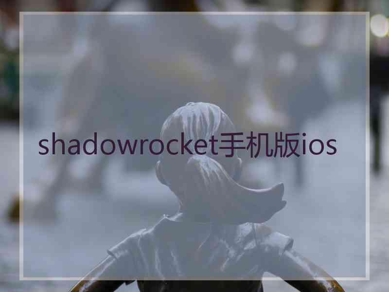 shadowrocket手机版ios