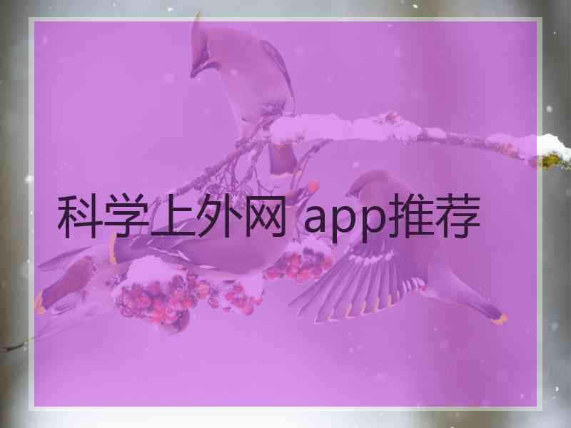 科学上外网 app推荐