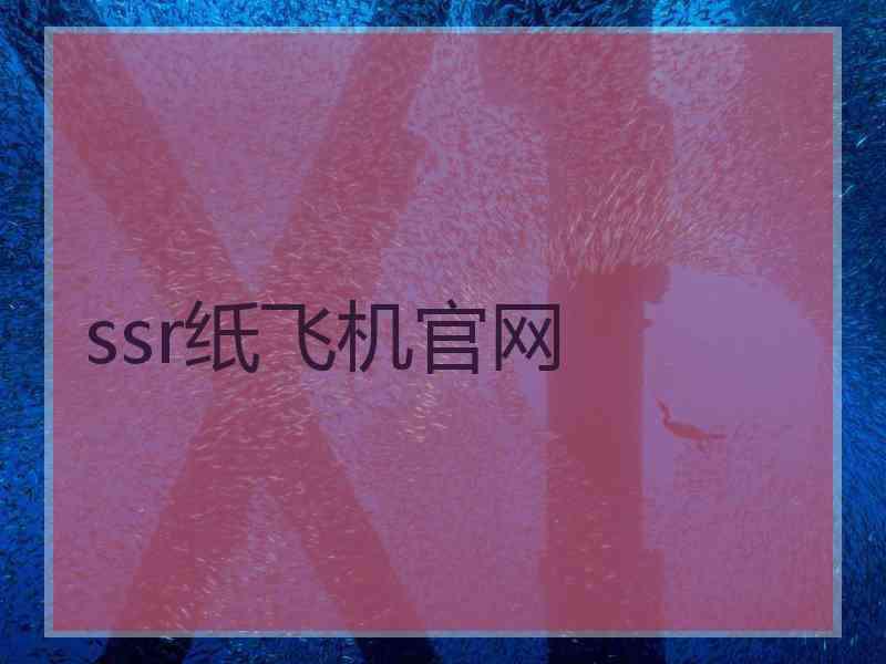 ssr纸飞机官网