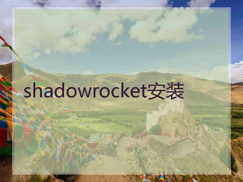 shadowrocket安装