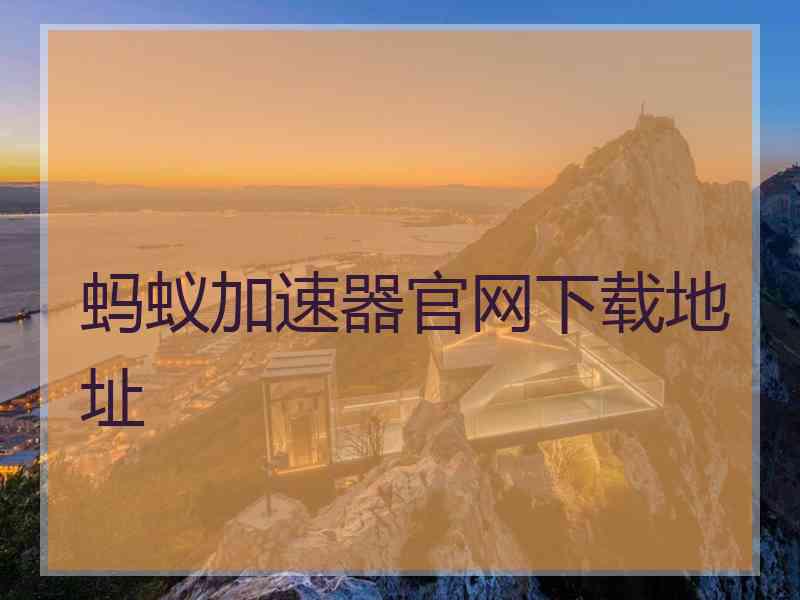 蚂蚁加速器官网下载地址