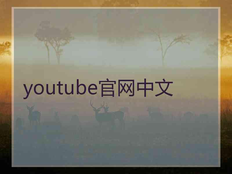 youtube官网中文