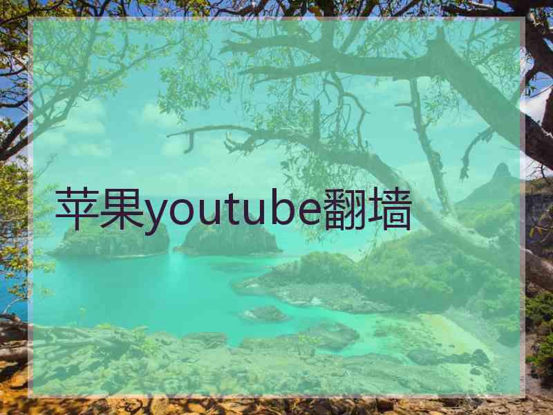 苹果youtube翻墙