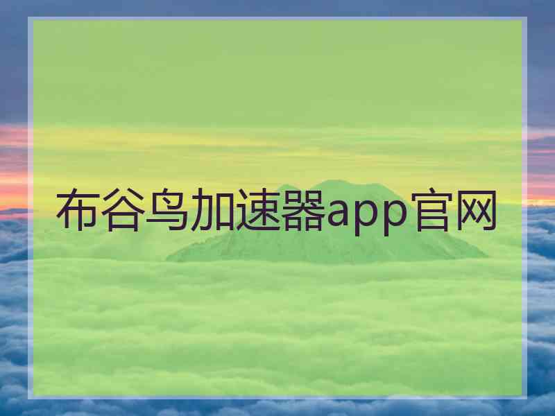 布谷鸟加速器app官网