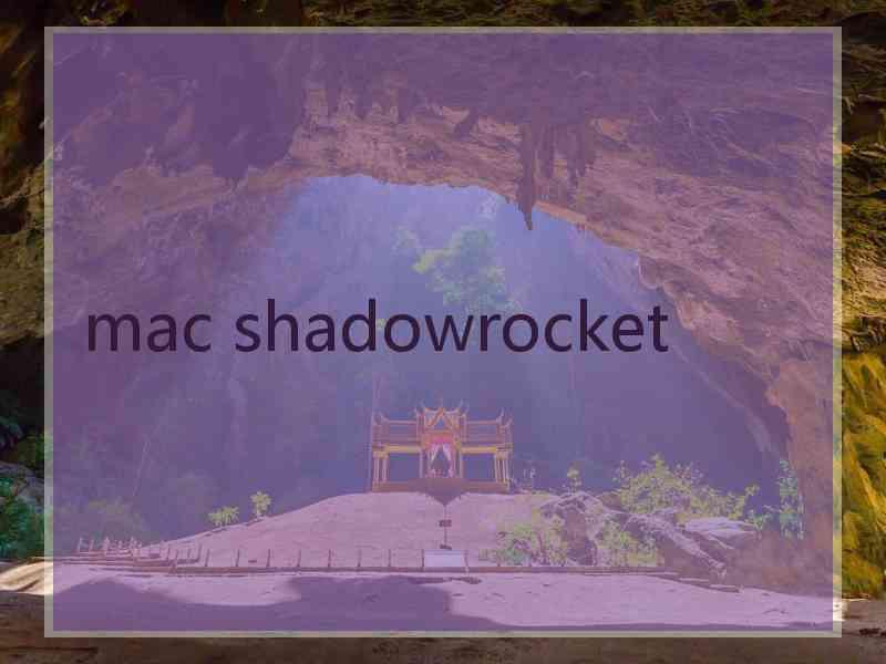 mac shadowrocket