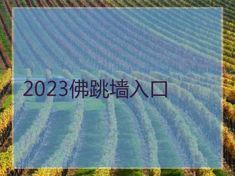 2023佛跳墙入口