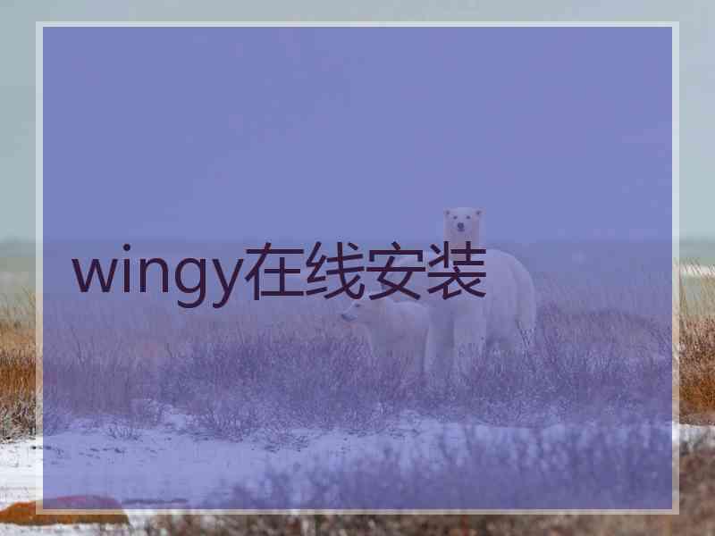 wingy在线安装