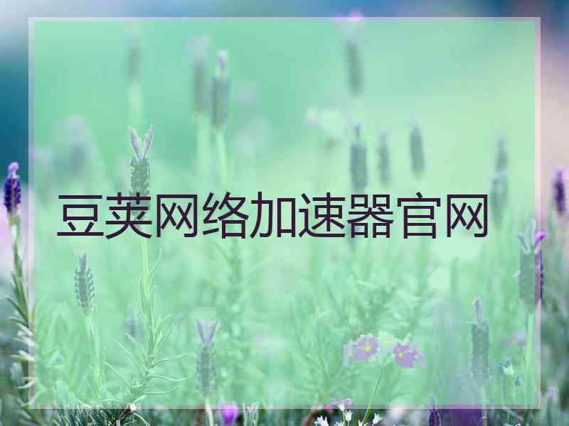 豆荚网络加速器官网